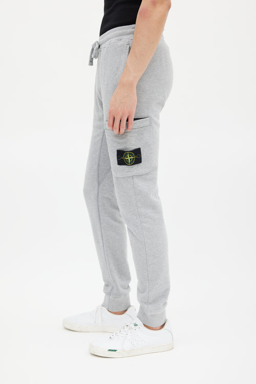 Stone Island Grey Cargo Patch Jogger