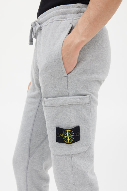 Stone Island Grey Cargo Patch Jogger