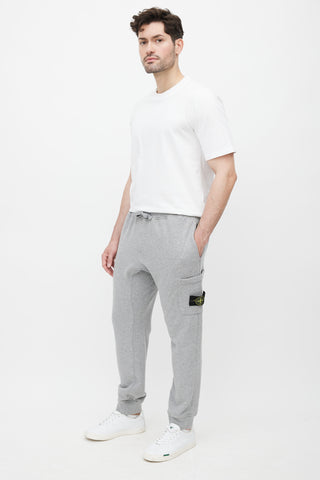 Stone Island Grey Cargo Patch Sweatpant