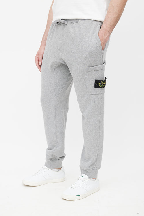 Stone Island Grey Cargo Patch Sweatpant