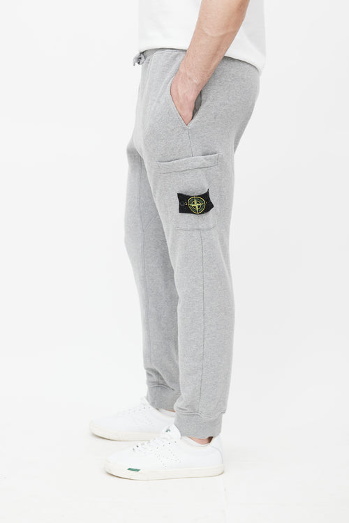 Stone Island Grey Cargo Patch Sweatpant