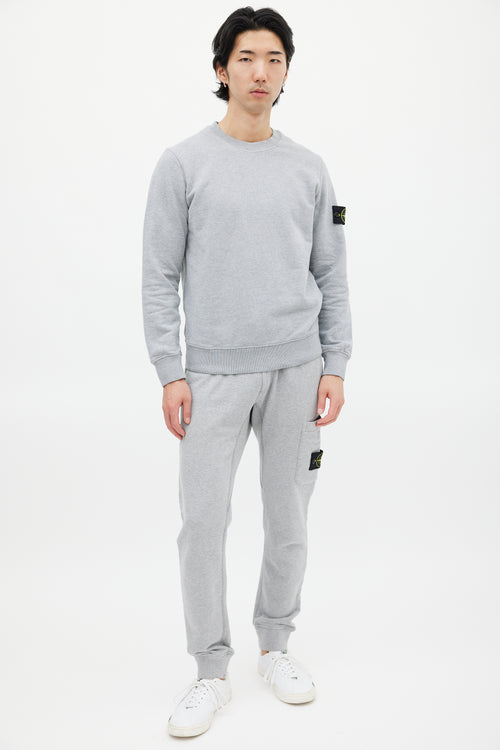 Stone Island Grey Crewneck Sweater