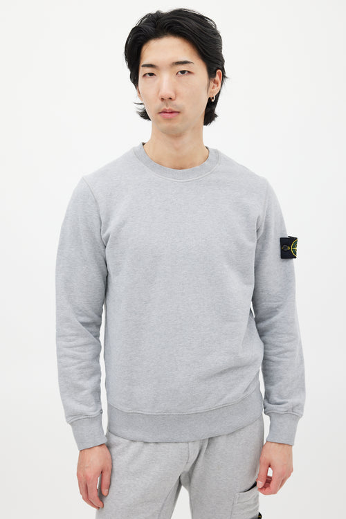 Stone Island Grey Crewneck Sweater