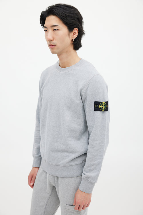 Stone Island Grey Crewneck Sweater