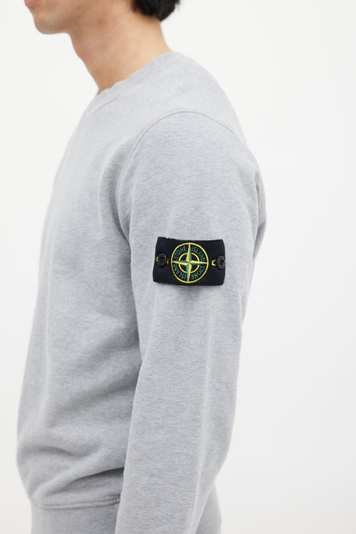 Stone Island Grey Crewneck Sweater