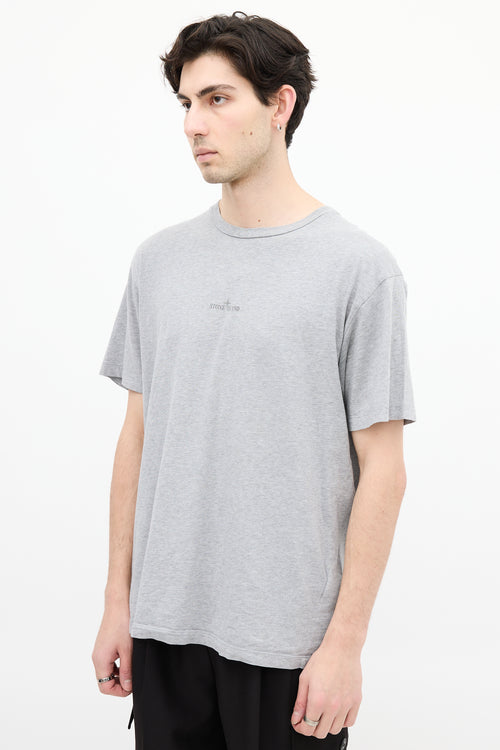 Stone Island Heather Grey Logo T-Shirt