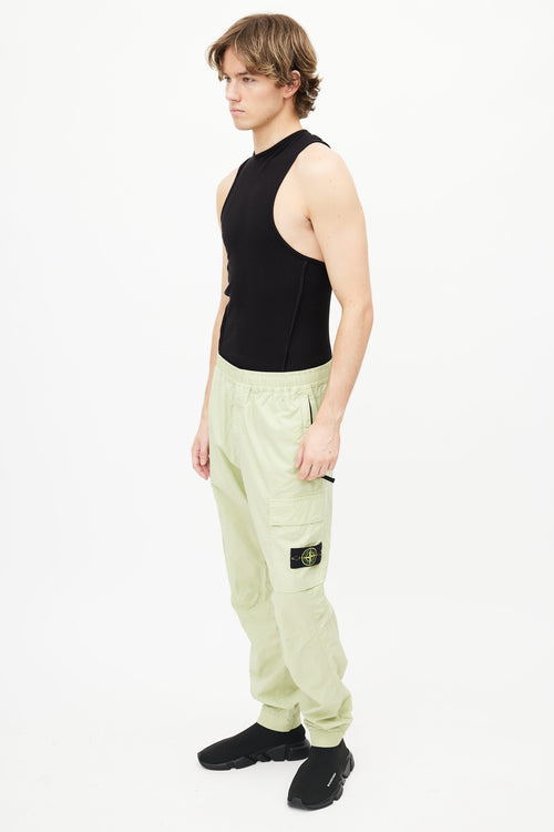 Stone Island Light Green Cargo Track Pant