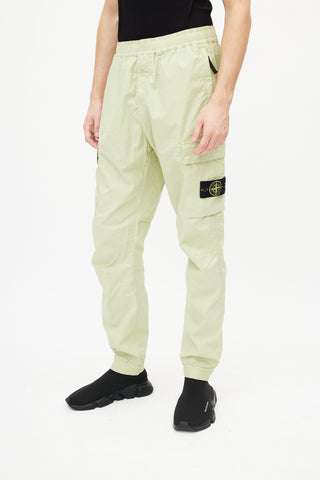 Stone Island Light Green Cargo Track Pant