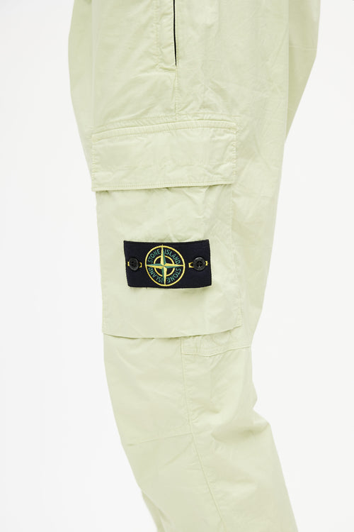 Stone Island Light Green Cargo Track Pant