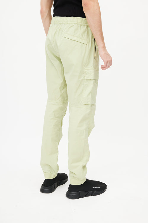 Stone Island Light Green Cargo Track Pant