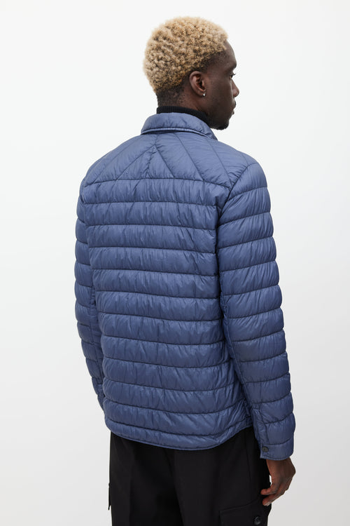 Stone Island Navy Quilted Down Jacket