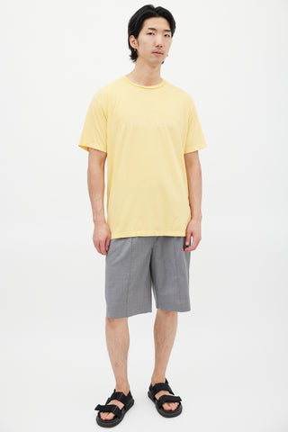 Stone Island Yellow Logo T-Shirt