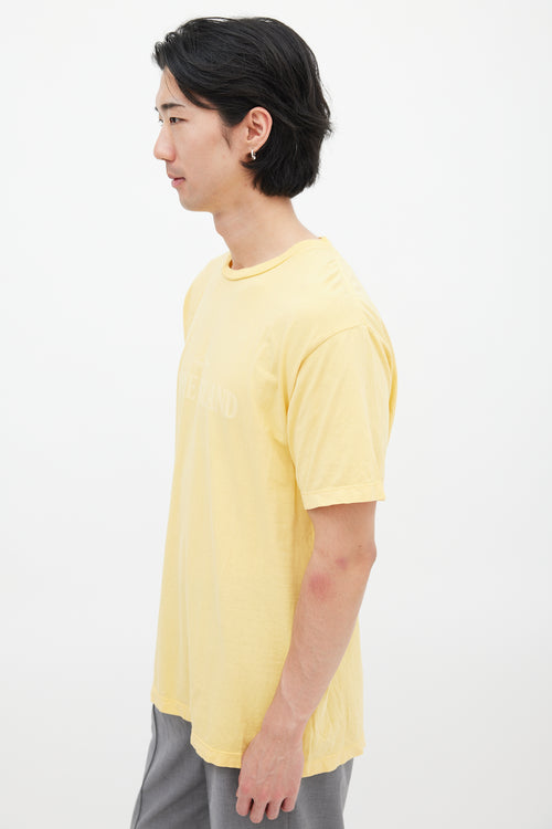 Stone Island Yellow Logo T-Shirt