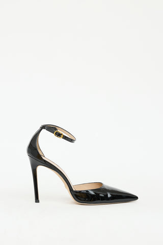 Stuart Weitzman Black Patent Leather 100 Pump