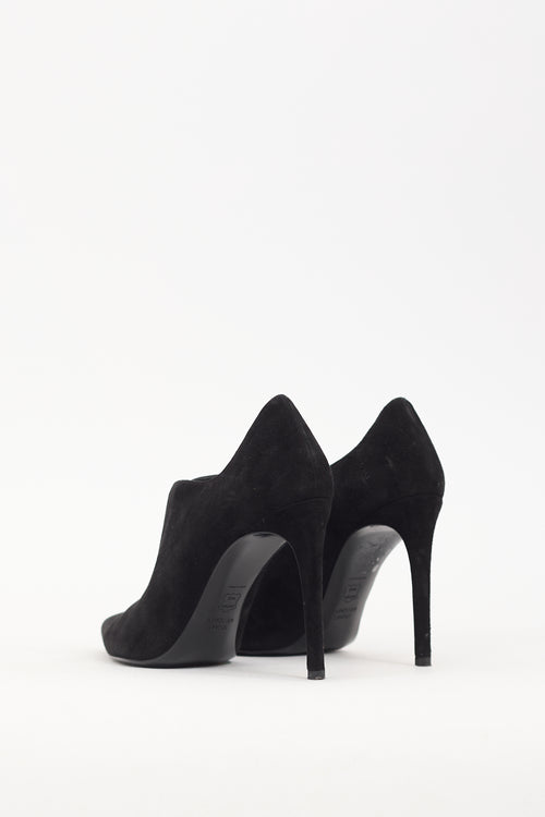 Stuart Weitzman Black Suede Rhythm Boot