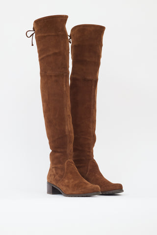 Stuart Weitzman Brown Suede Lowland Boot