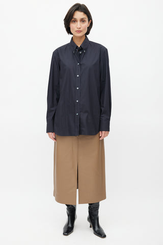 Studio Nicholson Black Button Down Shirt