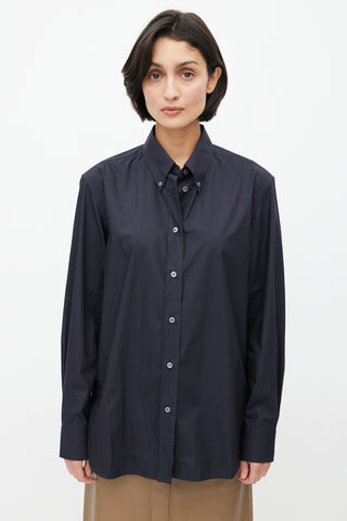 Studio Nicholson Black Button Down Shirt