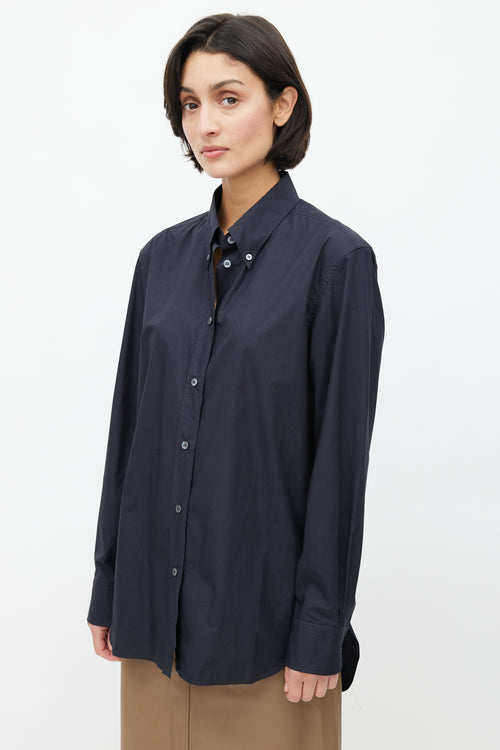 Studio Nicholson Black Button Down Shirt