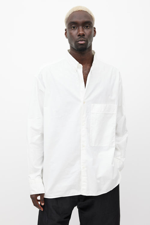 Studio Nicholson White Button Down Shirt