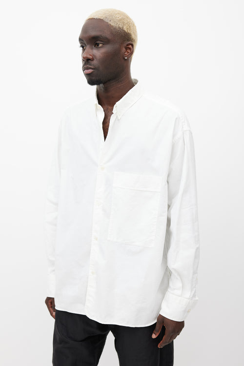 Studio Nicholson White Button Down Shirt