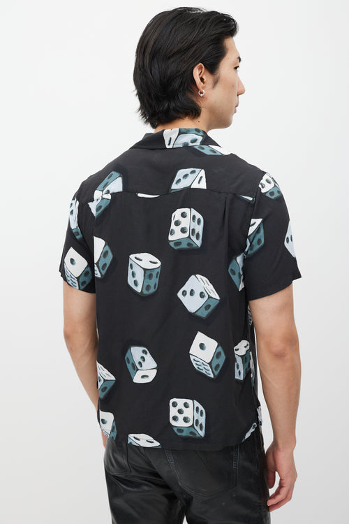 Stüssy Black 
White Dice Shirt