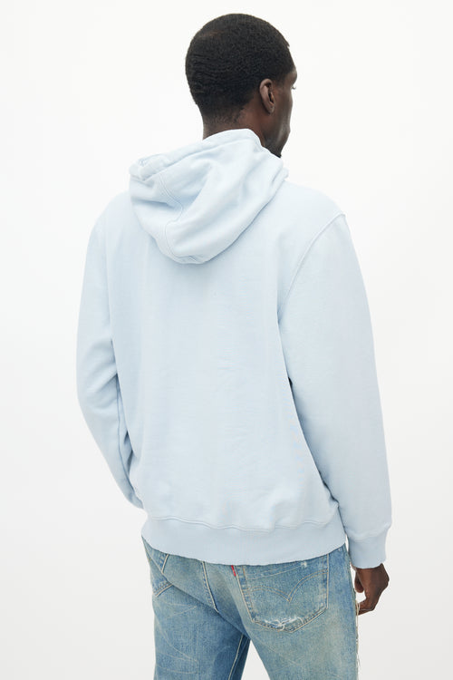 Stüssy Blue Seratonin Embroidered Hoodie