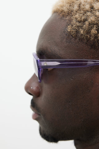 Stüssy Purple Penn Oval Sunglasses