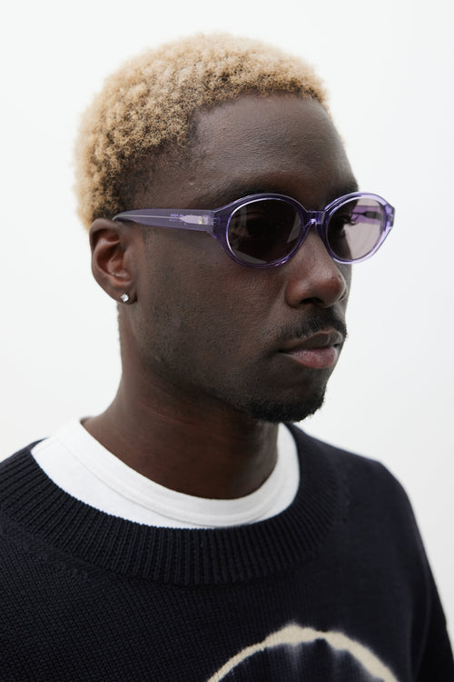 Stüssy Purple Penn Oval Sunglasses