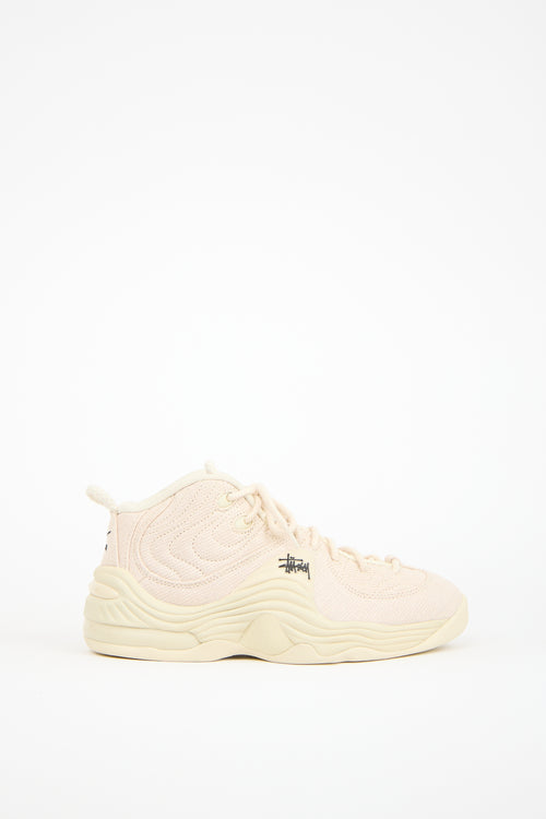 Stüssy X Nike Cream Air Penny 2 Sneaker