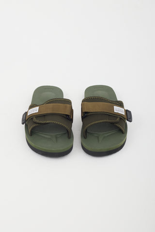 Suicoke Green Neoprene  Sandal