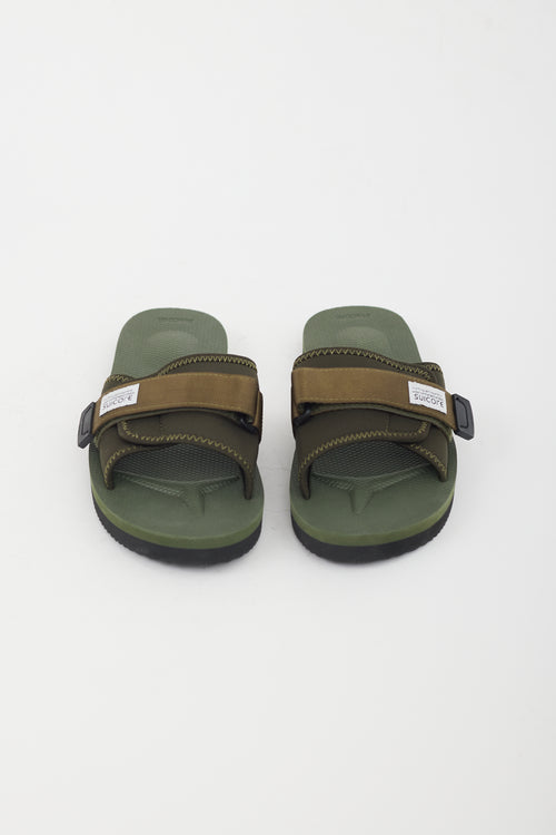 Suicoke Green Neoprene  Sandal