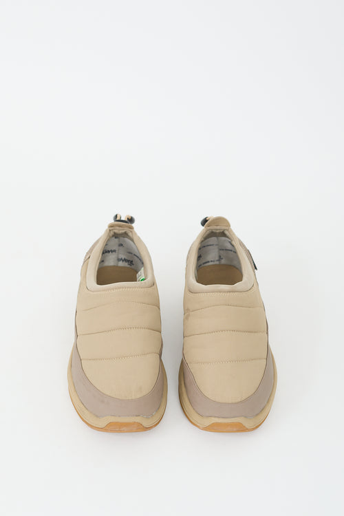 Suicoke Beige Nylon Pepper-Evab Sneaker