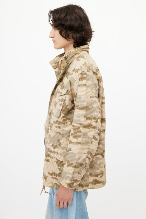 Supreme Beige Logo Camo M65 Jacket