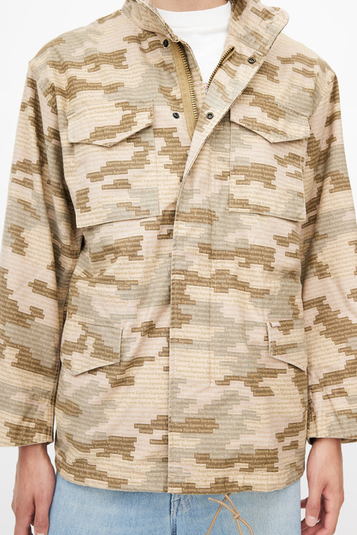 Supreme Beige Logo Camo M65 Jacket