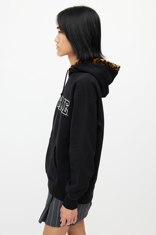 Supreme Black 
Brown Logo Hoodie