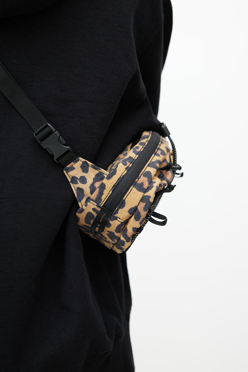 Supreme Brown 
Black Print Waist Bag