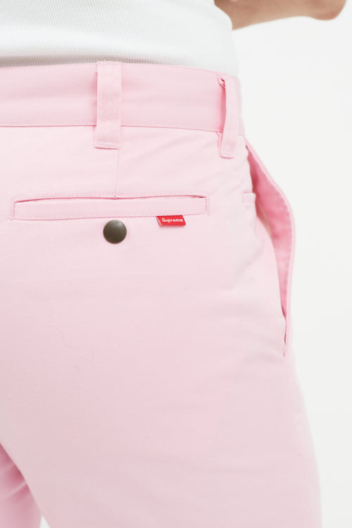 Supreme Pink Slim Trouser