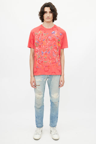 Supreme Red Tie Dye Clown T-Shirt