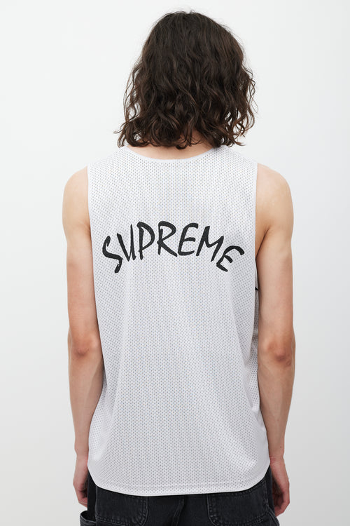 Supreme SS 2023 Black 
White Reversible Graphic Jersey