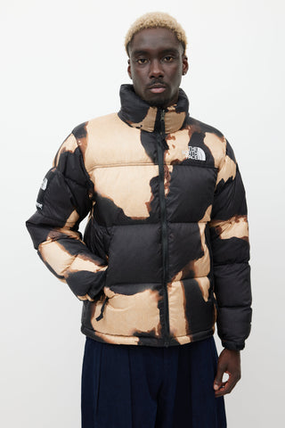 Supreme X The North Face Black 
Brown Down Puffer