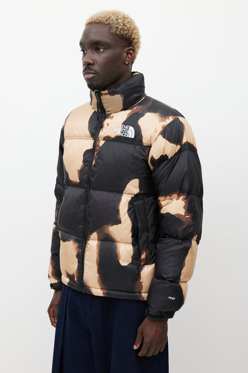 Supreme X The North Face Black 
Brown Down Puffer