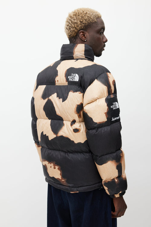 Supreme X The North Face Black 
Brown Down Puffer