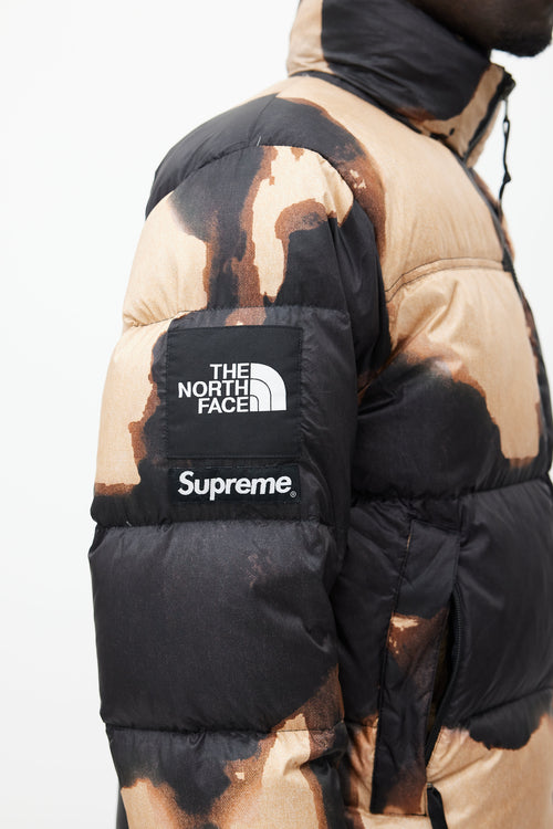 Supreme X The North Face Black 
Brown Down Puffer