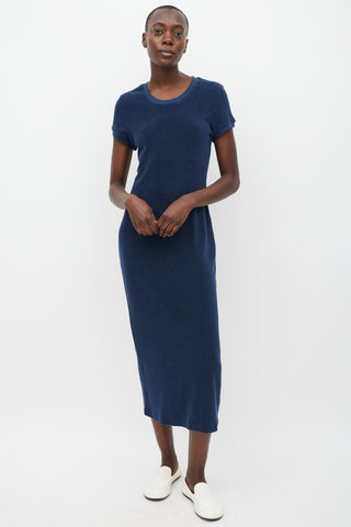 Suzie Kondi Navy Terrycloth T-Shirt Dress