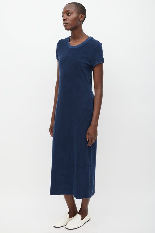 Suzie Kondi Navy Terrycloth T-Shirt Dress