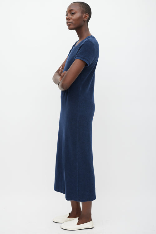 Suzie Kondi Navy Terrycloth T-Shirt Dress