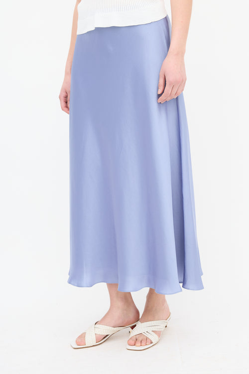 Tanya Taylor Satin Beth Maxi Skirt