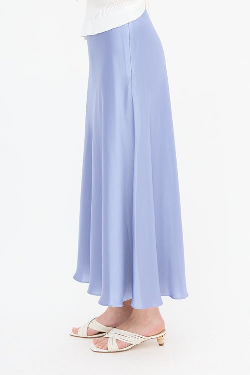 Tanya Taylor Satin Beth Maxi Skirt