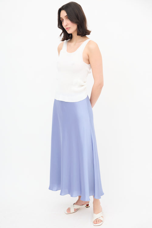 Tanya Taylor Satin Beth Maxi Skirt